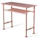 Winston Porter Mylinh Rectangular 49.21" L x 21.65" W Dining Table Metal in Pink | 40.15 H x 49.21 W x 21.65 D in | Wayfair