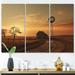 August Grove® Wind Turbines Industrial Landscapes I On Canvas 3 Pieces Print Canvas in White | 28 H x 36 W x 1 D in | Wayfair