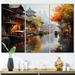 Charlton Home® Vietnam Floating Market Rhythms I On Canvas 3 Pieces Print Canvas in White | 28 H x 36 W x 1 D in | Wayfair