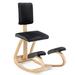 George Oliver Kamoree Kneeling Chair Wood/Solid Wood in Black/Brown | 37 H x 20.5 W x 31.5 D in | Wayfair 37BAE2A3DF694BA698855055BB22330E