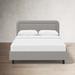 Birch Lane™ Lauren Upholstered Platform Bed Metal in Gray | 43 H x 57 W x 78 D in | Wayfair C9A68122DF724A34AC7F2301D0F8C43B
