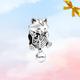 Kitten & Yarn Ball Charm * Cat Lover Gift * New Genuine Sterling Silver Charm for Pandora Bracelet * Necklace Pendant * Gift for Cat Lovers