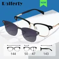 Ralferty Polarized Magnet Sunglasses for Men Women 2 In 1 Clip On Sun Glasses 0 Diopter Optic Myopia