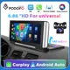 Podofo 6.86 inch Wireless CarPlay Android Auto Bluetooth Music Back Camera for Toyota Honda Hyundai