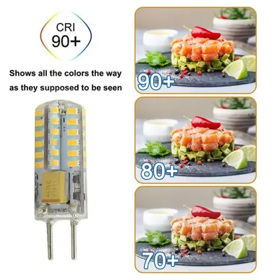 Mini GY6.35 LED Bulbs 48LEDs Lamp 12V 10W 15W Halogen Lamp Candle Lights Replace Halogen For Chandelier Spotlight Cold/Warm Lamp