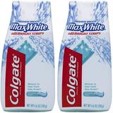 Colgate Max White Toothpaste With Mini Breath Strips Crystal Mint - 4.6 Oz - 2 Pk