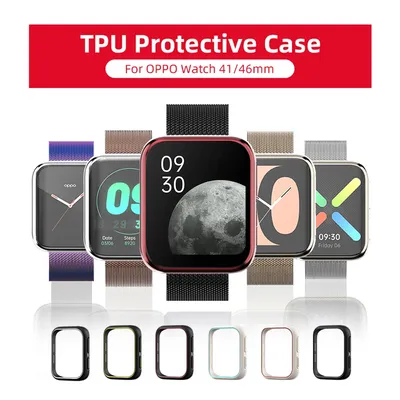 SIKAI Weiche TPU Schutzhülle für OPPO Uhr 41/46mm Abdeckung Stoßstange Protector Shell für OPPO Uhr Image