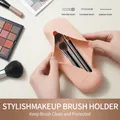 Portable Travel Makeup Brush Pouch Bag Soft Magnetic Silicone Makeup Brush Holder Case For Cosmetic
