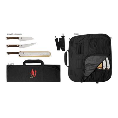 Shun Kanso 4 Piece BBQ Set with Knife Roll