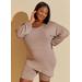 Plus Size Asymmetric Lounge Top