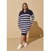 Plus Size Striped Sweater Dress