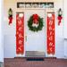 DIY Nutcracker Christmas Banners Christmas Porch Sign Reusable Welcome Merry Christmas Banners Indoor & Outdoor Decoration Supplies for Front Door Decoration Home Wall Decoration