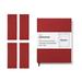 Vela Sciences S7R Expanded ProCover Lab Notebook 9.25 x 11.75 in (23.5 x 30 cm) 144 Pages Red Synthetic Leather Permanent Bound 70lb Heavyweight Paper (24-Pack Ruled +)