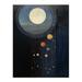 Lost In Space Dreams Planet Strings Blue Orange Surreal Oil Painting Unframed Wall Art Print Poster Home Decor Premium