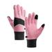 Rigardu Motorcycle Gloves Touchscreen Cycling Gloves Warm Winter Thermal Gloves Mountain Bike Anti Slip Gloves Breathable Lightweight Dirt Street Bike Glove Non Slip For Cold Pink+L