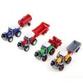 LIZEALUCKY 4pcs/set Alloy Mini Construction Vehicles International Harvester Formall 1:64 Scale High Simulation Agricultural Farmer Vehicle Model Mini Kids Car Toy