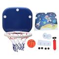 Indoors Office Desktop Mini Basketball Hoop Foldable Wall Mounted Suction Cup Fixing Basketball and Hoop It can be Installed on The Desk Behind The Door Indoors and Outdoors [B]