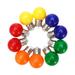 NUOLUX 10pcs Colored Bulb Lamp LED Colorful Lights LED light Bulb for Festival Decor (Red + Yellow + Blue + Green + Orange Each for Two)