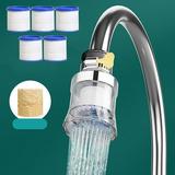 Hxoliqit Bathroom Sink Faucet Water Purifier Faucet Water Purifier Sink Faucet Head Water Saving Extension Nozzle Faucet Filter Kitchen + 5 Filters Daily tools Home essentials Utility tool