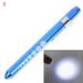 (Blue - White light) LED Flashlight Work Light First Aid Pen Light Torch Lamp Pupil Gauge Measurement