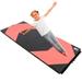 Gymnastics Mat 10 x4 x2 Foldable Tumbling Mats with Carrying Handles Four Fold Thick Exercise Mat for Home Aerobics Stretching Yoga Black & Pink