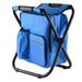 Foldable Fishing Chair Stool With Cooler Bag - Ideal For Camping Hiking And (Bule)