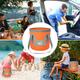 Dgankt Home Essentials for Home 12L Portable Foldable Water Bucket Fishing Bucket Folding Water Container For Travelling Camping Hiking Fishing Washing