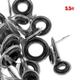 5pcs Durable 2.5#-10# O Ring Tip Repair Kit Fishing Rod Guide Eye Ceramic Ring Single Leg 5.5#