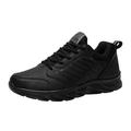 YUHAOTIN Mens Shoes Casual Tennis Shoes Men Mens Shoes Casual Leather Lace up Solid Color Casual Fashion Simple Shoes Running Shoes