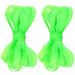 2PCS Widen Skipping Rope Toy Thickening Stretchy Rope Toy Extra-curricular Rubber Band Skipping Toys Sports Jumping Rope Toys for School Playing Green