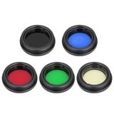 LIZEALUCKY Colorful Telescope Filter Kit 1.25in/31.7mm Telescope Eyepiece Lens Color Filter for Moon Nebula Planet Sun for Telescopes Eyepieces Astronomical Telescope Accessories Color Filter