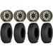 Raceline Krank 15 Wheels Bronze 35 Coyote Tires Sportsman RZR Ranger