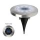 Waterproof Villa Floor Lamp Floor Decking Stainless Steel 8/10/12 LED Solar Power Ground Lights Ground Buried Light Garden Lawn Path Lamp WHITE 10LED