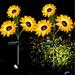 Dgankt Sunflower Lightoos Outdoor 2 Pack Garden Lights Flower Lights For Garden Pathways Backyard Patio Yard Decorative