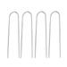 LIZEALUCKY U Shaped Landscape Pins Galvanized Garden Landscape Nail Stakes Galvanized U Shaped Garden Fence Nails for Greenhouse Lawn Garden