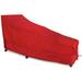 Eevelle Meridian Patio Day Chaise Lounge Chair Cover Marinex Marine Grade Fabric Durable 600D Polyester - Outdoor Lawn Chair Covers - Weather Protection- 34 H x 82 L x 32 W - Red