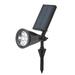 LIZEALUCKY Outdoor LED Spotlight Waterproof Outdoor Solar Powered 4LED Lawn Light Garden Yard Pathway Spotlight Landscape Lamp [Warm white light 2W]