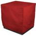 Eevelle Meridian Patio Modular Sectional Club Chair Cover Marinex Marine Grade Fabric Durable 600D Polyester - Outdoor Lawn Chair Covers - Weather Protection - 30 H x 84 W x 34 D Red