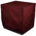 Eevelle Meridian Patio Modular Sectional Club Chair Cover Marinex Marine Grade Fabric Durable 600D Polyester - Outdoor Lawn Chair Covers - Weather Protection - 30 H x 94 W x 38 D Burgundy