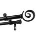 InStyleDesign Radial Adjustable Double Curtain Rod