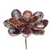 Melrose International Glittered Magnolia Flower Stem (Set of 2)