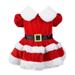 Duobla Pet Costumes Christmas Holiday Party Santa Dress Up Costumes Dog New Year Costume