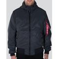 Alpha Industries MA-1 Hooded Reflective Jacket, black, Size 2XL