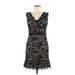 Xscape by Joanna Chen Casual Dress: Black Damask Dresses - Women's Size 6