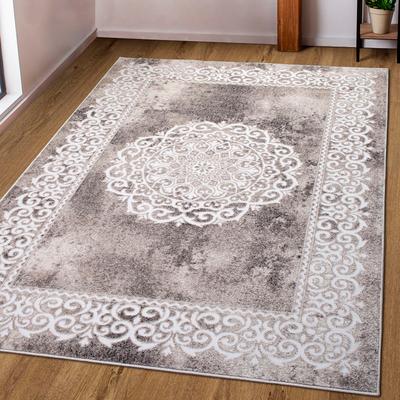 Teppich MY HOME "Dafna" Gr. 1, beige (sand), B:60cm H:9mm L:90cm, Kunstfaser, Teppiche, Orient-Optik, Vintage Design, Kurzflor, pflegeleicht, dezenter Glanz Image