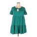 J.Crew Casual Dress - A-Line: Teal Print Dresses - Women's Size 2X-Large