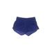 Reebok Athletic Shorts: Blue Solid Activewear - Women's Size Medium
