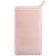Ox Knight Zipper Leather Cover for Hobonichi Weeks/Weeks Mega - with Pen Loop, Card Slots, and Back Pocket, Pink, Weeks, Zipper Leather Cover for Hobonichi Weeks/Weeks Mega