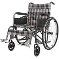 Wheelchair Self Propelled Wheelchair,Lightweight and Foldable Frame, Attendant-Propelled Wheelchair, Removable Footrests,24-inch Rear Wheels Propelled Wheelchair