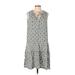 Max Studio Casual Dress - Shift: Gray Dresses - Women's Size Large